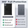 thumbnail image 5 of Case For Doogee T40 Pro Tablet 12 Inch,soft Silicone Protector Cover,kids Friendly,adjustable Stand Tablet Cover,4 Corners Thicken,black, 5 of 5