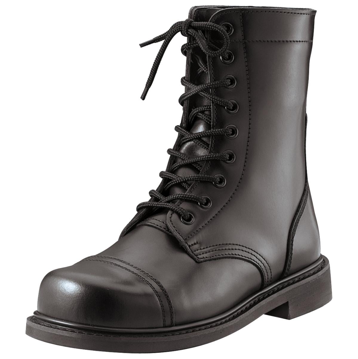 boys black combat boots