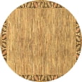 thumbnail image 1 of Ahgly Company Indoor Round Abstract Brown Modern Area Rugs, 4' Round, 1 of 4