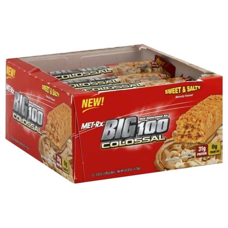 MET-Rx MET Rx Big 100 Colossal Meal Replacement Bar, 12 ea