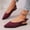 Red, variant on Womens Pointed-Toe Closed-Back Flat Sandals, Elegant Open Sides for Breathable Summer Comfort, Sleek Slip-On Design with Cushioned Footbed, Perfect for Office Casual Beach and Daily Wear