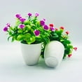 thumbnail image 7 of Walbest 6.7" Artificial Bonsai Aesthetic Realistic Plastic Potted Fake Hibiscus Flower Easy Care Potted Artificial Plant, Home Office Desktop Ornament, 7 of 7