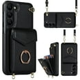 thumbnail image 1 of ELEHOLD Multi-Functional Wallet Case for Samsung Galaxy S23 Plus 6.6" Organ Card Slots RFID Blocking Ring Stand Wrist Strap Crossbody Shoulder Strap Shockproof Purse Case,Black, 1 of 8
