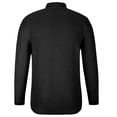 thumbnail image 5 of Lilgiuy Men Casual Button Long Sleeve Casual Solid Coat Cardigan Blouse Black（10） Fall Fashion for 2022 Spring Winter, 5 of 5
