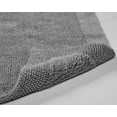 Better Trends Edge Gray 100 Cotton Reversible Contour Bath Rug, 20" x