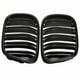 thumbnail image 4 of Rejilla de riñón de repuesto para parachoques delantero de doble listón para BMW E39 Serie 5 (525, 528, 1995-2004), color negro mate, 4 of 5