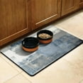 thumbnail image 3 of Dog Food Mat for Pet Dog Food Mat, Dog Mat for Food and Water, Pet Dog Cat Bowl Mat, No-Slip Absorbent Water Water Bowl Mat with Blue Oil Painting Abstract,17inx30in, 3 of 7