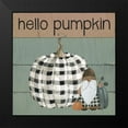 thumbnail image 2 of Finn, Livi 15x15 Black Modern Framed Museum Art Print Titled - Harvest Gnomes Hello Pumpkin, 2 of 5