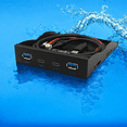 thumbnail image 4 of USB3.2 GEN2 TYPE-C Floppy Drive Position 10Gbps Panel 3.5-Inch HUB 19PIN to C Port Reversible Plug-in, 4 of 7