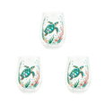thumbnail image 3 of 3PCS Garden Sea Turtle Morning Bliss Glass, Vintage Botanical Sea Turtle Clear Drinking Tumbler, Ocean Themed Glass Cup for Tea Coffee Iced Drinks, 3 of 8