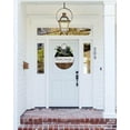 thumbnail image 4 of Family & Family Gather Here Front Door Sign Funny Wreaths Hanging Wooden Plaque Decoration Round Rustic Wood Farmhouse Porch Decor for Home Front Door Decor, 11 x 11 Inch, 4 of 5