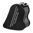 thumbnail image 4 of Lupa de cristal con lente de joyero, lupa de 30X y 60X, 2 luces LED (negro), 4 of 5
