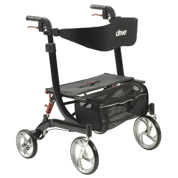 Drive Medical Nitro Euro Style Petite Plus Rollator Rolling Walker
