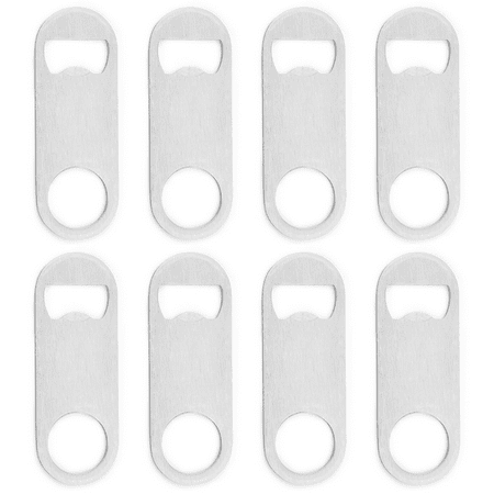 

Bar Key Stainless Steel Bottle Opener and Pour Spout Remover Flat Metal Speed Beer Opener for Party Bar Bartender Kitchen or Restaurant