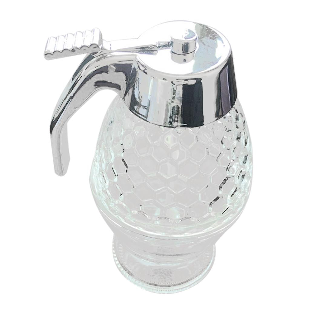 200ml Hy Jar and Dipper, Syrup Dispenser, Kids Friendly Hy Jar, Hy Dispenser with Counter Top Storage Stand and Stopper