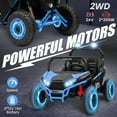 thumbnail image 3 of 24V 2-Seater Kids Ride on UTV Car with Remote Control(Blue), 3 of 8