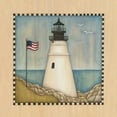 thumbnail image 2 of Logan, Beth 15x15 White Modern Wood Framed Museum Art Print Titled - Lighthouse Cove III, 2 of 4