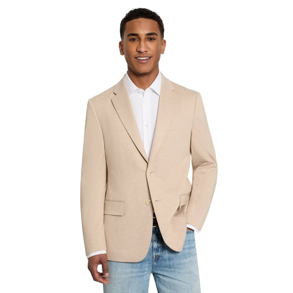Chaps Men's Tan Knit Sport Coat, Sizes Sizes 40R-48L