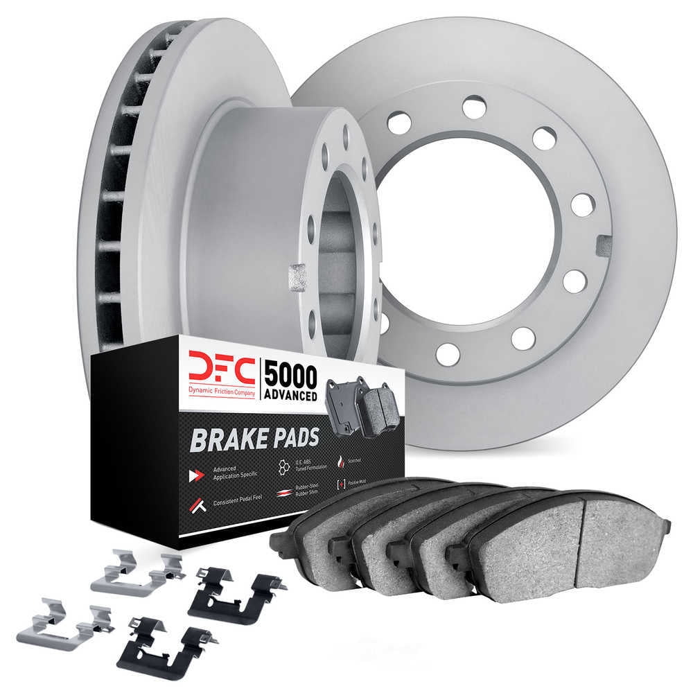 Dynamic Friction Company 6512-99765 DFC Rotors with 5000 Advanced Brake Pads includes Hardware