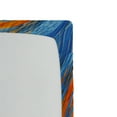 thumbnail image 3 of Ambesonne Fractal Fitted Sheet, Colorful Hippie Style, Queen Size, Orange Blue, 3 of 3