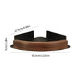 thumbnail image 3 of Walnut Corner Shower Shelf No Drilling Wall Mounted Bathroom Storage Rack with Adhesive, 3 of 6