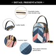 thumbnail image 4 of FORMRS Crossbody Bag for Women Shoulder Cell Phone Purse with Zipper, Blue Geometric, 4 of 7