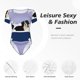 thumbnail image 4 of Balery Bernese Mountain Dog Sitting Bath Tub Body de cuello redondo de manga corta para mujer Tops de manga corta Tops básicos-Large, 4 of 7