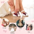 thumbnail image 5 of 2-Pack Bow Shoe Clips, Satin Elegant Detachable Buckle Bridal Heels Accessories with Pearl Rhinestone for Wedding, 5 of 5