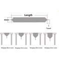 thumbnail image 5 of Nvzi Classic Table Runner with Tassels for Wedding Christmas Party Decoration, 11 x 70, Red, 5 of 5