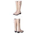 thumbnail image 4 of POROPL Knee High Boots for Women Warm Zip Up Buckle Knight Shoes,Boots for Women Size 4.5, 4 of 4