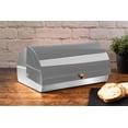 thumbnail image 3 of BerlingerHaus Stainless Steel Bread Box for Kitchen Countertop, Grey, 3 of 5