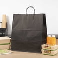 thumbnail image 3 of Saving Nature Black Paper Large Retail Bag - with Handles - 16" x 9 3/4" x 17 1/4" - 100 count box, 3 of 7
