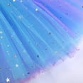 thumbnail image 6 of Byoo Toddler Girl Glitter Tulle Tutu Skirt Block Color Elastic High Waist Skirts Elegant Soft Daily Skirt for Kids, 6 of 8