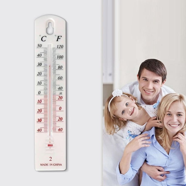 Medidor de humedad y temperatura montado en la pared - Higrómetro termómetro interior para invernadero para monitorización de hogares, jardines y agricultura