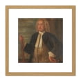 thumbnail image 1 of Portrait Johannes Thedens Painting 8X8 Inch Square Wooden Framed Wall Art Print Picture with Mount, 1 of 4