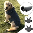 thumbnail image 2 of Barhoo Two Sided Dog Vest Reversible Pet Clothes Autumn Winter Fleece High Grade Fleece Silk Cotton Lining Machine Washable Quick Dry Elegant Gray Warm Thermal Soft Comfortable Indoor Outdoor Wear, 2 of 4