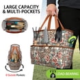 thumbnail image 2 of Garden Tool Bag,Pioneer Flower Floral Print Pattern Garden Tool Organizer,Garden Gifts,Waterproof Multi-Pocket Garden Tool Storage 11.8x5.5x11.4 Inch(Tools NOT Included), 2 of 6
