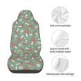 thumbnail image 4 of Wukai Retro Hippie Groovy Mushroom Full Set Car Seat Covers with Soft Padding Universal Auto Front Seats Protector and Cushion Mat, 4 of 5
