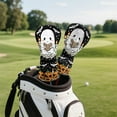 thumbnail image 5 of Yuyamidu Cute Ghost Golf Head Covers Pumpkin Golf Club Head Cover for Driver Fairway Wood Hybrid Men Women, Waterproof PU Leather Golf Accessory, Halloween, 5 of 8