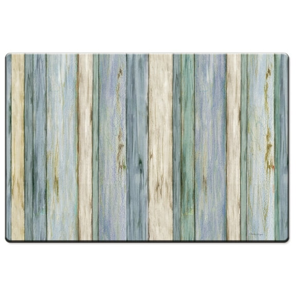 CounterArt "Boardwalk Stripes" Decorative Kitchen Floor Mat