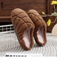 thumbnail image 3 of ZELAND Unisex Christmas Conchas Plush Slippers for Men & Women - Cozy Mexican-Style Winter Indoor House Shoes, 3 of 5