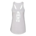 thumbnail image 2 of Marilyn Monroe Bandana Tattoo Pop Culture Ladies Racerback Tank Top, White, Large, 2 of 3