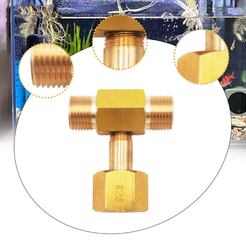 Aquarium CO2 Gas Control Regulator Bubble Counter Resistant Copper