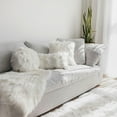 thumbnail image 2 of Gouchee Home Edinburgh Faux Fur Cushion 16" Round 2 Pack, 2 of 3