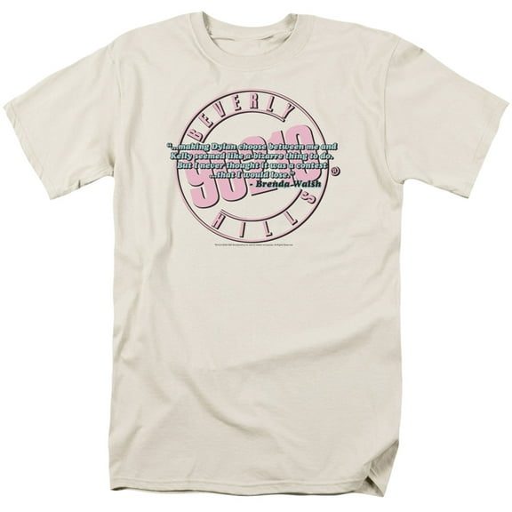 90210 To Be Or Not To Be Adult 18/1 T-Shirt Cream
