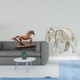 thumbnail image 2 of Figura de caballo,Figura coleccionable de caballo en miniatura,Adorno de caballo de resina,estatua de animal,decoración para el hogar,Figura de elefante,Escultura rústica de elefante tallada, 2 of 8