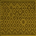 thumbnail image 1 of Ahgly Company Indoor Square Southwestern Yellow Country Area Rugs, 5' Square, 1 of 4