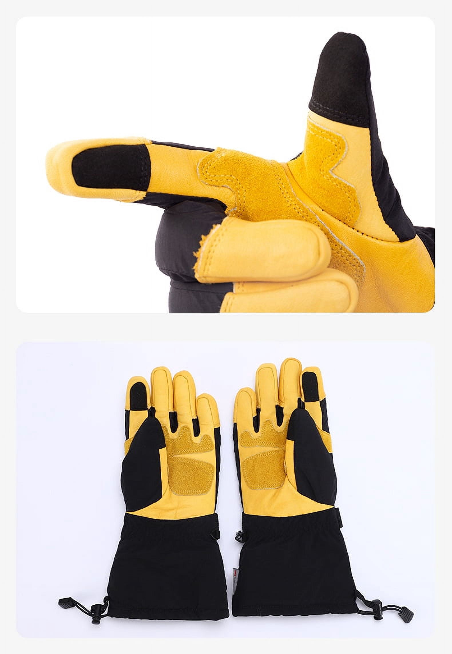 Rugged Waterproof Winter Gloves | Touchscreen Compatible | Cordura Shell, Thinsulate Insulation | Ice Fishing, Skiing, Sledding, Snowboard | for Women or Men(M)