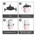 thumbnail image 5 of Soporte para taza de café Soporte para taza de café apilable para gabinete Negro Afortunado Sencillez, 5 of 5