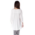 thumbnail image 2 of V Neck 3/4 Sleeve Cotton Tunic, 2 of 3